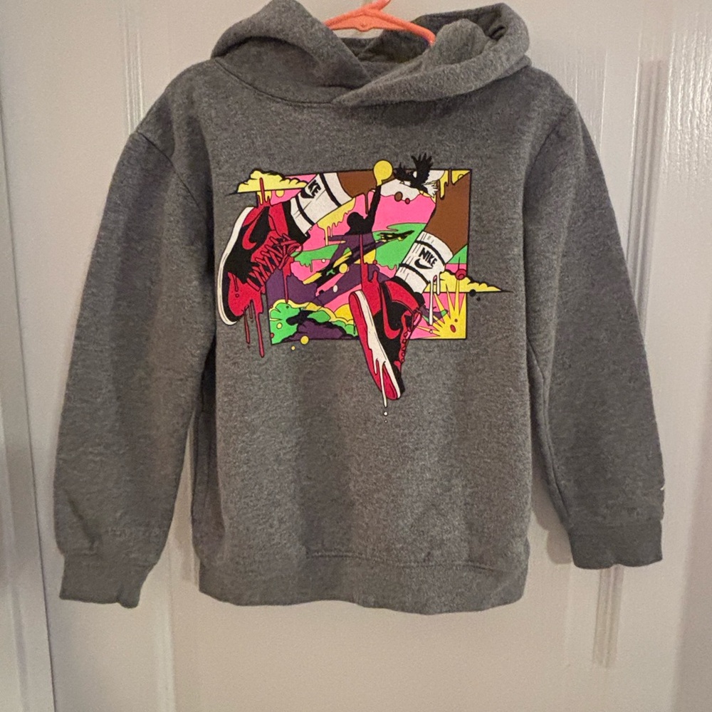 Nike Jordan Hoodie with Black & Red Sneaker Graphic